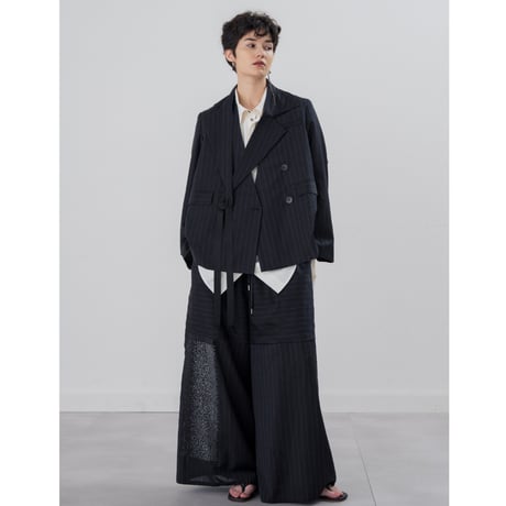 [TA-PT0041]SHEER SEQUIN EMBROIDERY TROUSER