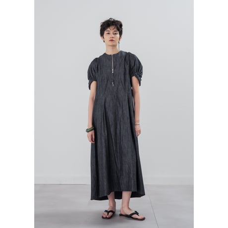 [TA-OP0047]FLARE HEM ZIP DRESS
