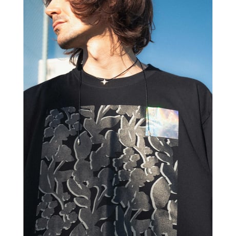 [TA-RE-006]quiet floral lame T-shirt　サイズ３