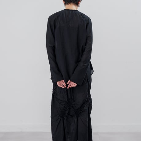 [TA-TP0047]"BUMPY" VOILE TOPS