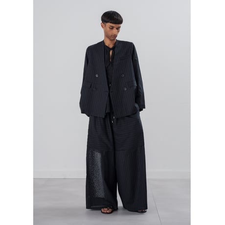 [TA-PT0041]SHEER SEQUIN EMBROIDERY TROUSER