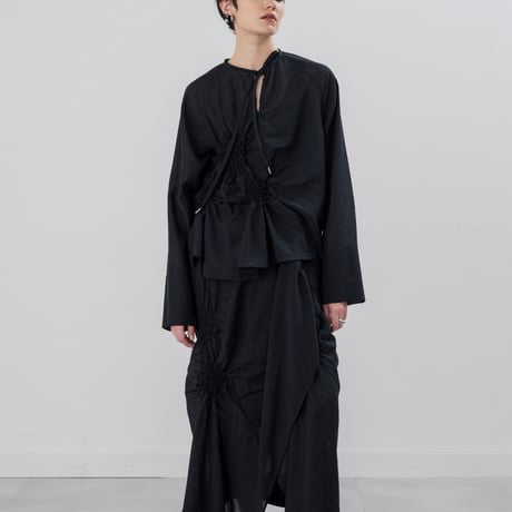 [TA-TP0047]"BUMPY" VOILE TOPS