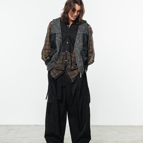 TA-SH0046 　SHEER CHECK PLASTON FRONT SHIRT