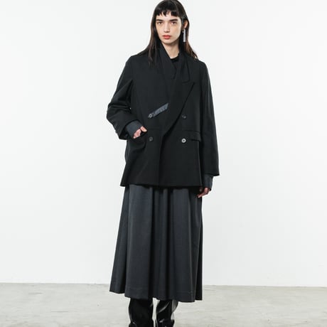 TA-JK0035 　WINDOWPANE PIVOT SLEEVE JACKET