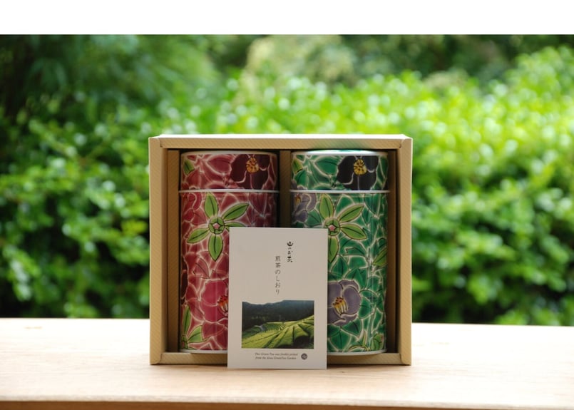 山のお茶 ビードロ椿 高香200g×2缶SET | AIWA GREENTEA STORE