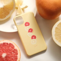 [受注生産]  iPhoneケース:グレープフルーツ（パステルイエロー）