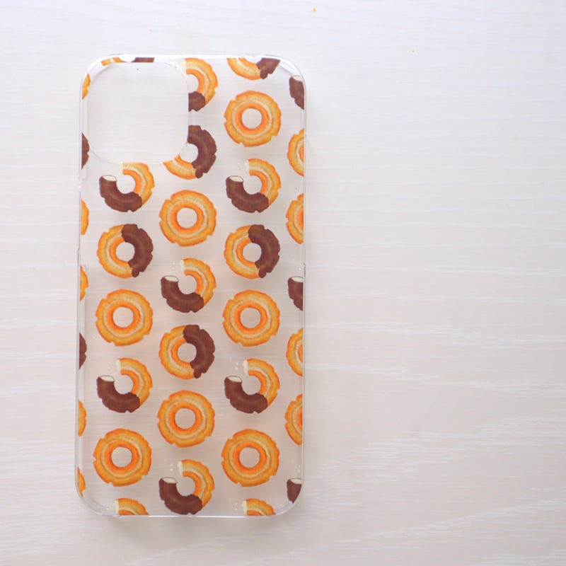 受注生産] iPhoneケース:チョコドーナッツ（クリアケース） | Shima sweets