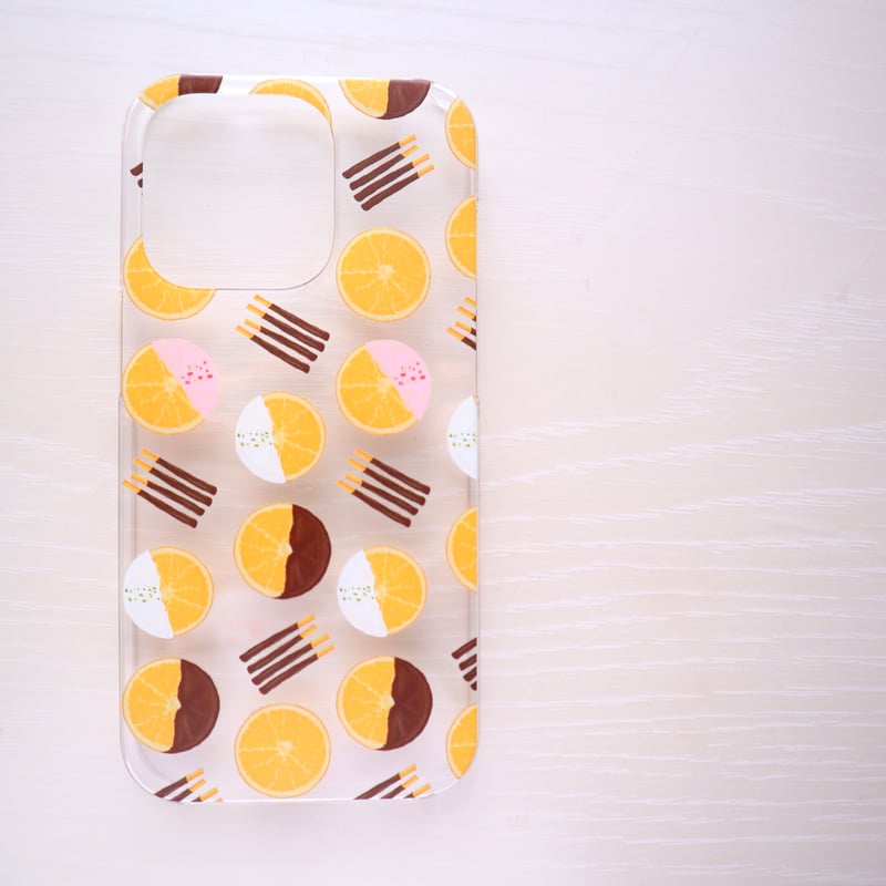 受注生産] iPhoneケース:オレンジコンフィ（クリアケース） | Shima sweets