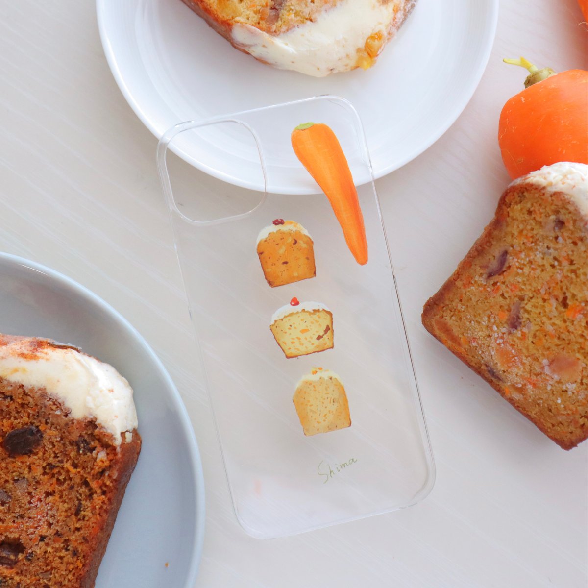 受注生産] iPhoneケース:キャロットケーキ（クリアケース） | Shima sweets