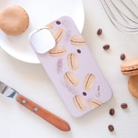 【受注生産】カフェラテマカロン　スマホケース