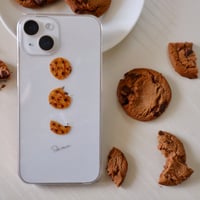 [受注生産]  iPhoneケース:チョコチップクッキー（クリアケース）