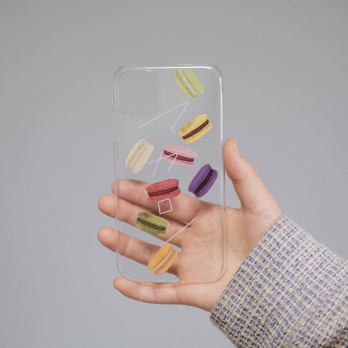 受注生産] iPhoneケース:マカロン（クリアケース） | Shima sweets