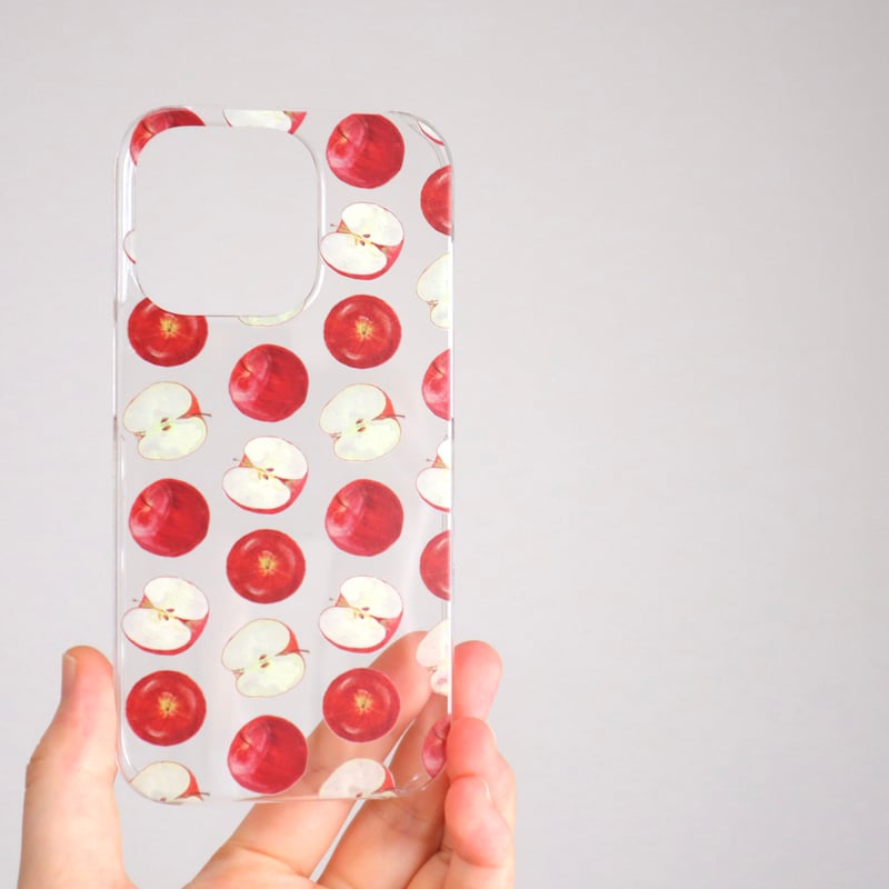 受注生産] iPhoneケース:リンゴ（クリアケース） | Shima sweets