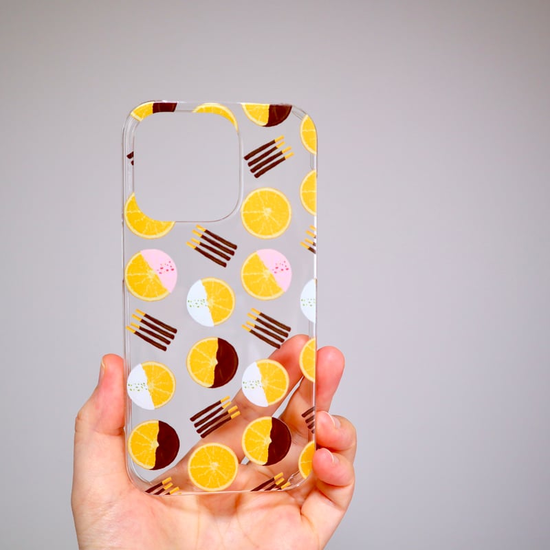 受注生産] iPhoneケース:オレンジコンフィ（クリアケース） | Shima sweets