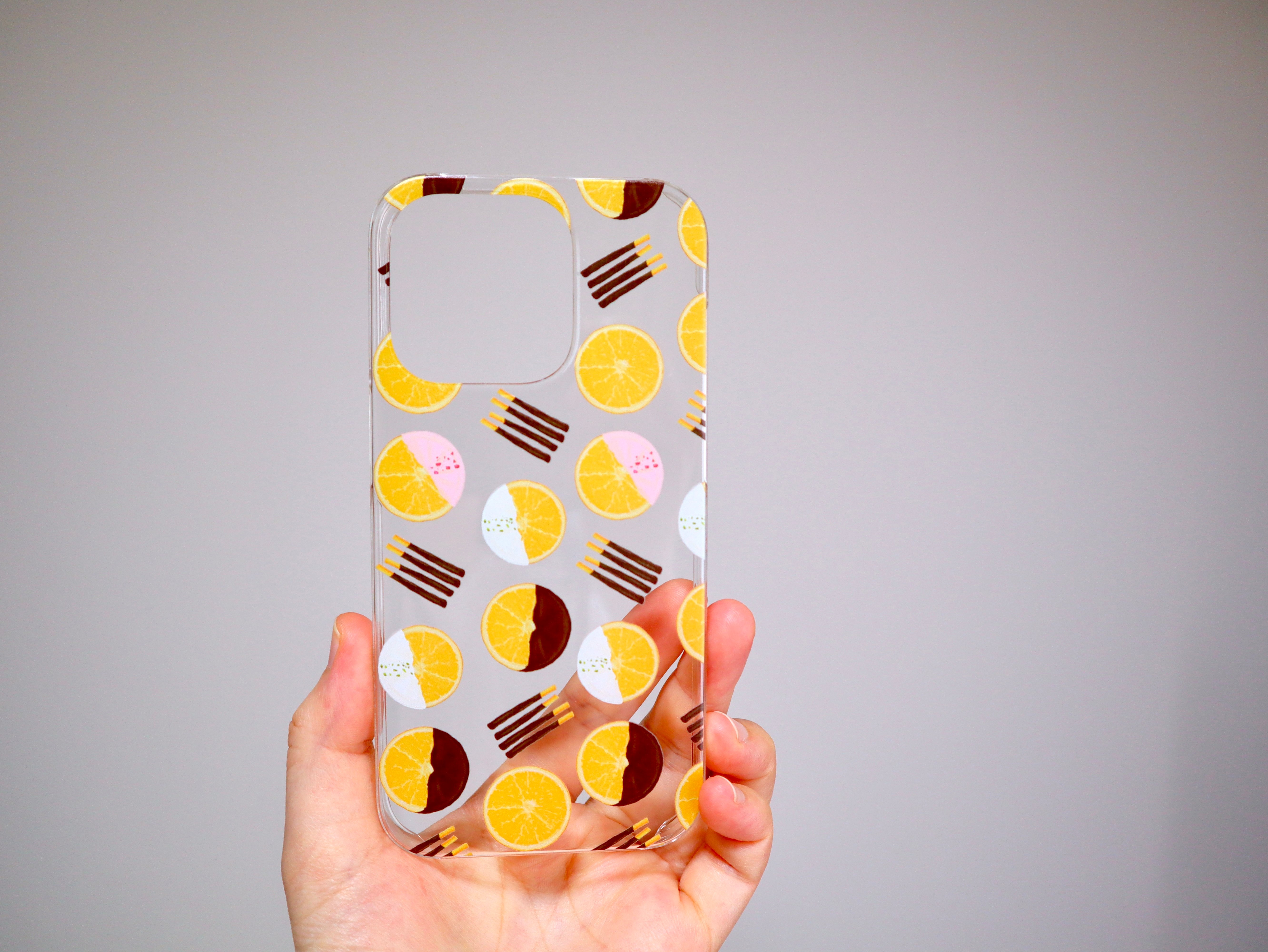 受注生産] iPhoneケース:オレンジコンフィ（クリアケース） | Shima sweets