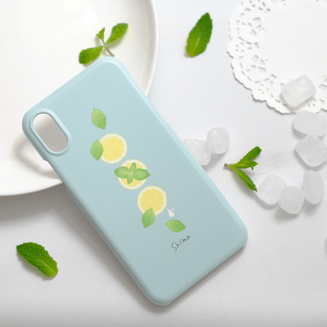 [受注生産]  iPhoneケース:レモンとミント