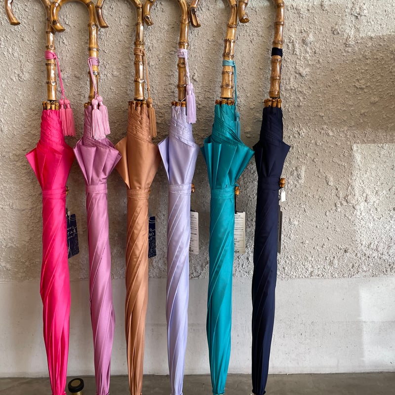 ワカオ 傘 ドーム型 日本製 WAKAO 長傘 持ち手 木 バンブーハンドル タッセル おしゃれ [ ワカオ WAKAO 大判 65cm 超軽量 カーボン製 スリム 雨傘 長傘 軽量 スタイリッシュ 天然木 バンブーハンドル 日本製