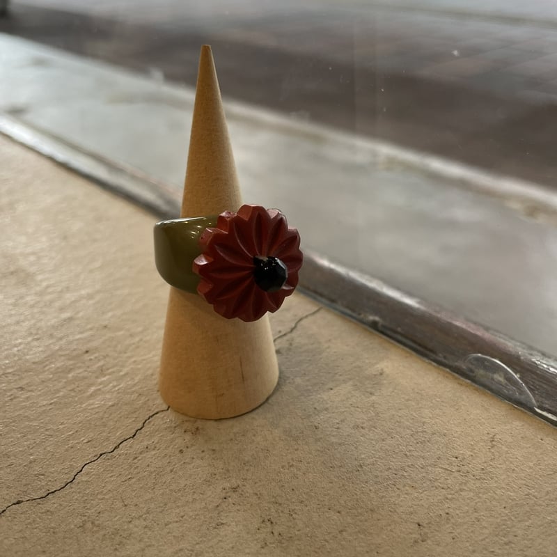 ヴィンテージボタンリング | Verde