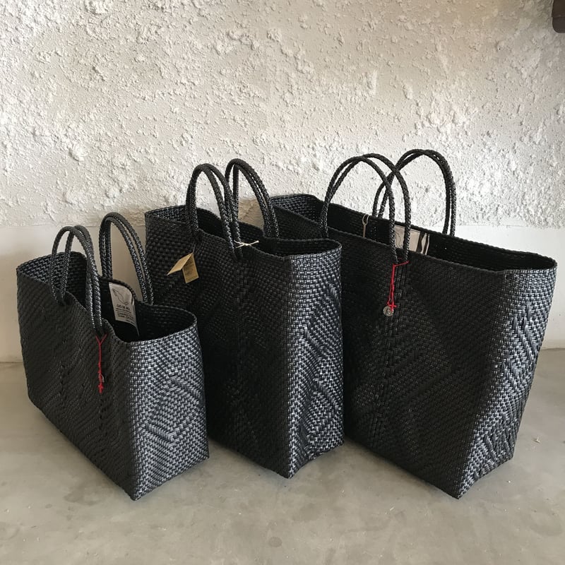 OJO DE MEX のメルカドバッグ  黒 OJO DE MEX｜オホデメックス メルカドトートバッグXS Cube オフ