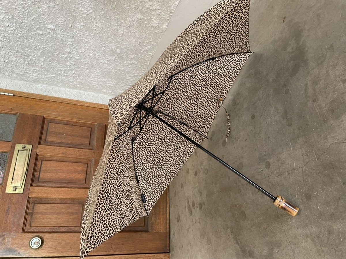 bonbonstoreレオパード晴雨兼用折りたたみ傘 | Verde