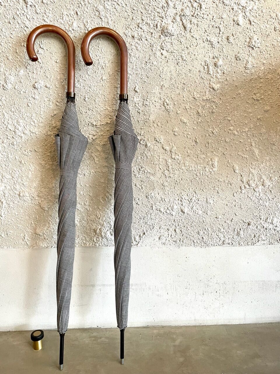 WAKAOグレンチェック/ハウンズトゥース雨傘 | Verde