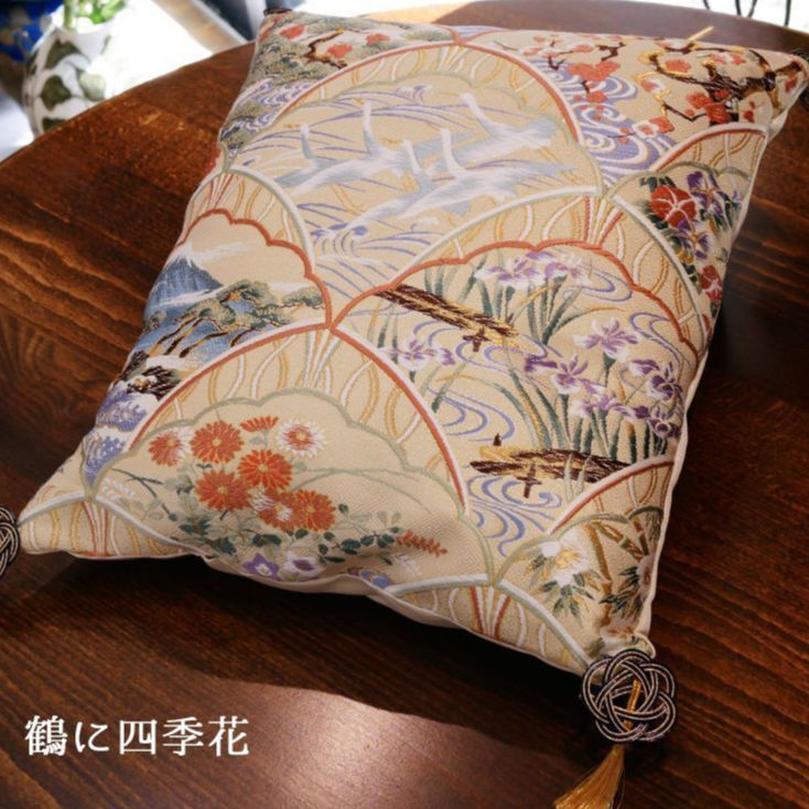 西陣織 クッション 風神雷神図 西陣織 クッション セット 34×34×4cm 中材付 – ザ