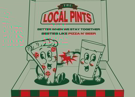 THE LOCAL PINTS / BFF TEE (ASH GREEN)