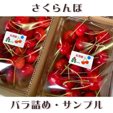 期間限定予約販売！さくらんぼ『紅秀峰・Lサイズ（バラ詰め）』【1㎏】《北海道壮瞥町産》