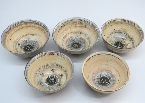 人気作家☆中里太亀【師＆父：中里隆】唐津三島茶碗☆共