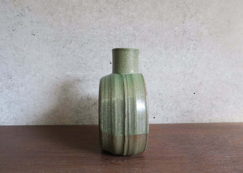 A）緑釉波文提瓶 （隆 作） | 隆太窯 shop