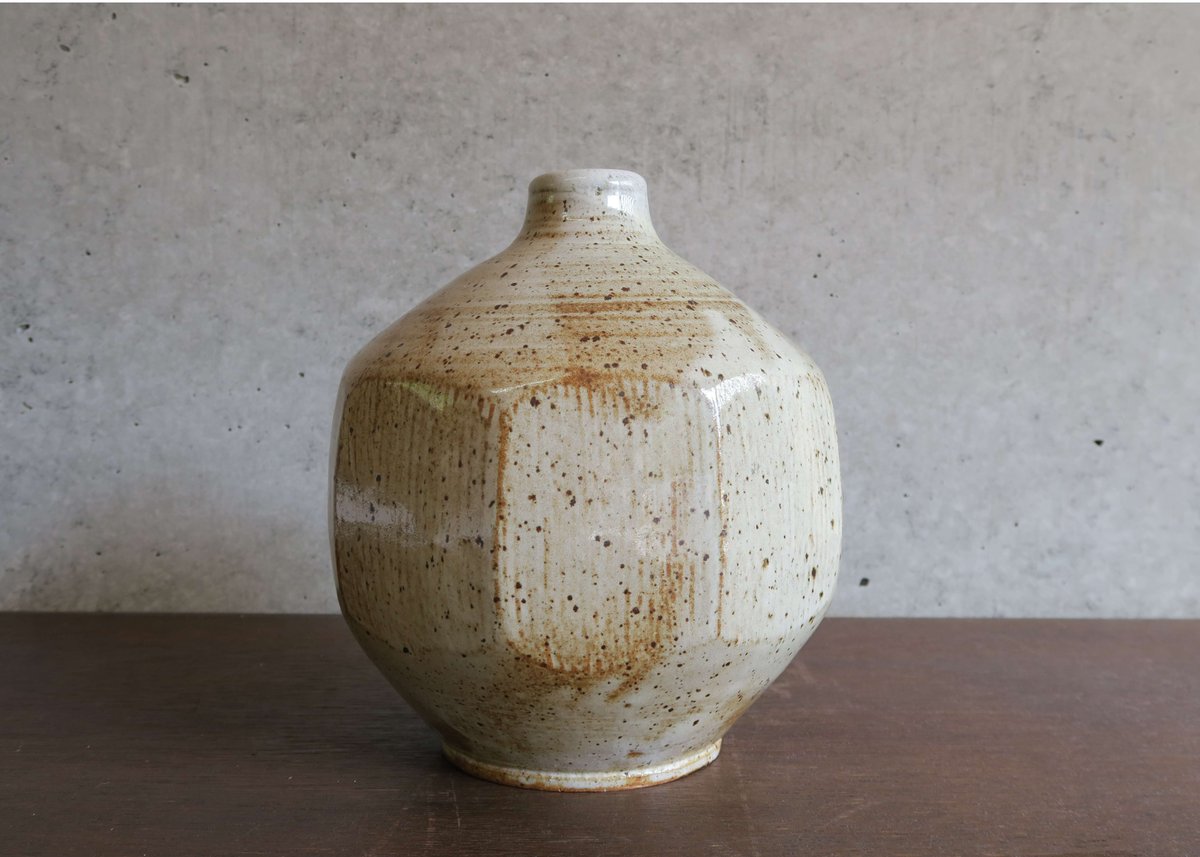 A)白釉面取花入 （隆 作） | 隆太窯 shop