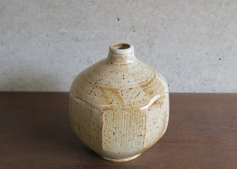 A)白釉面取花入 （隆 作） | 隆太窯 shop