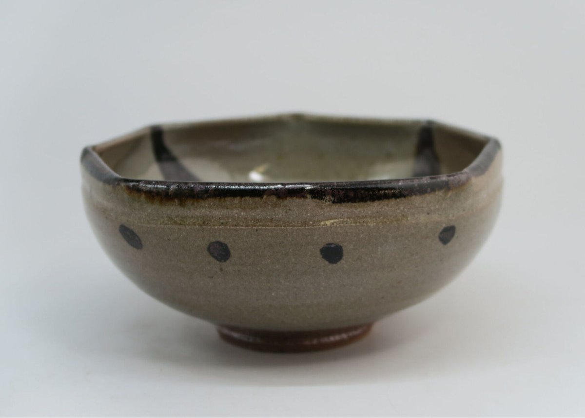 唐津焼　絵唐津　八角向付　３客　中里隆　隆太窯　ほぼ未使用の美品　横13.5cm 絵唐津八角鉢（太亀 作） | 隆太窯 shop