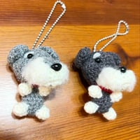 シュナウザーのバッグチャーム