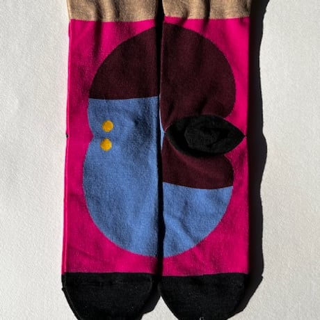 おかっぱちゃんくつした　K181-P(23cm-26cm)unisex
