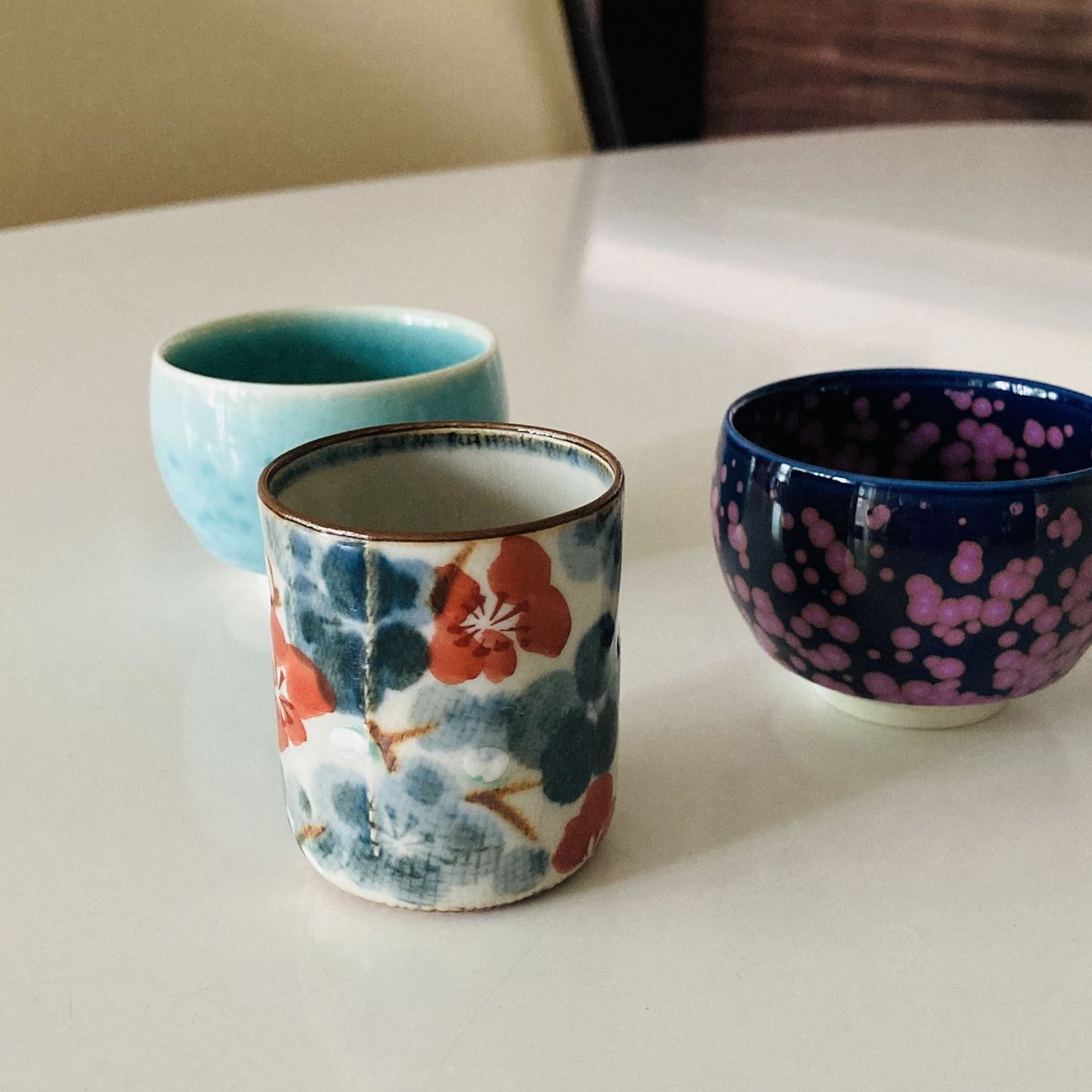 中島文山 手捻り梅絵 ぐい呑 | 守屋商店