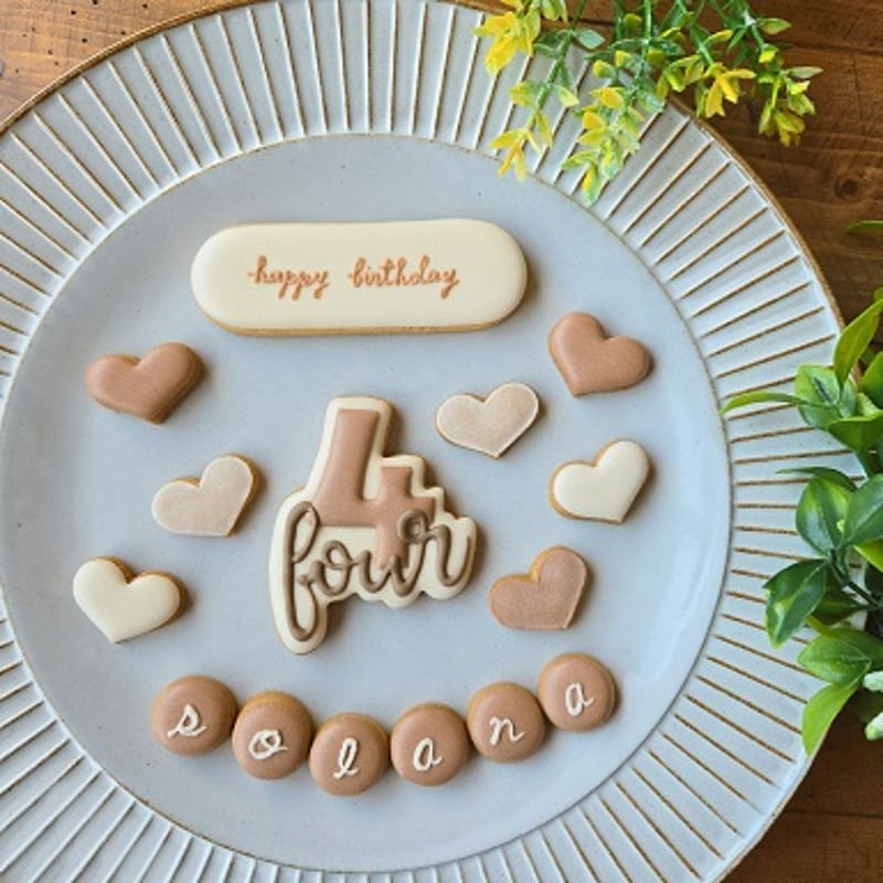 Birthday cookie》＊アイシングクッキーセット～heart～＊ | solana