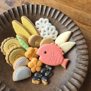 おせちクッキー　アイシングクッキー　お年賀 おせちクッキー】の作り方 ~ How to make Japanese traditional