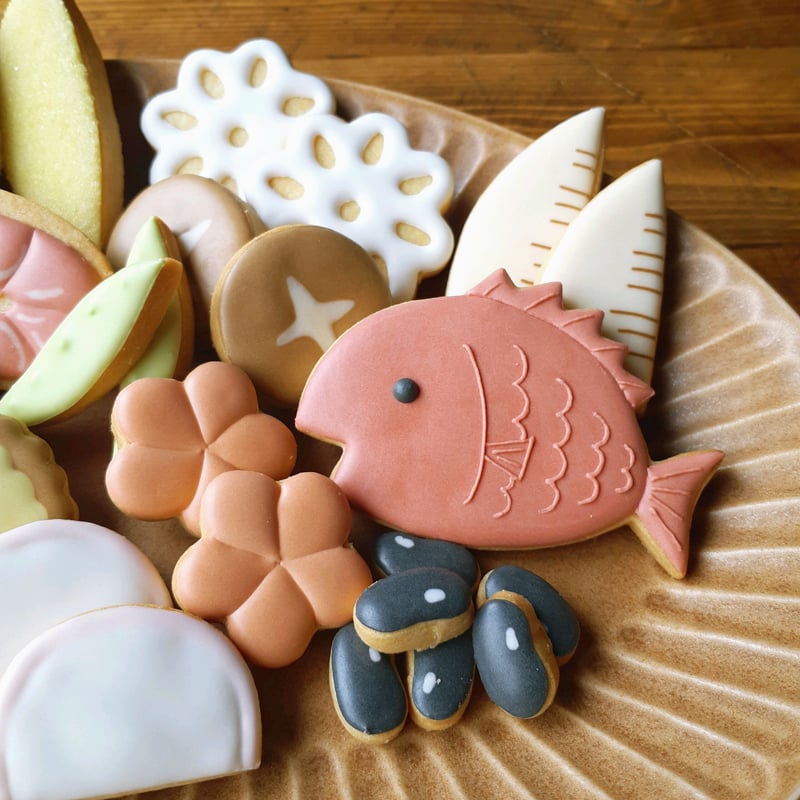 予約》＊アイシングクッキーセット（お正月）～おせちクッキー大