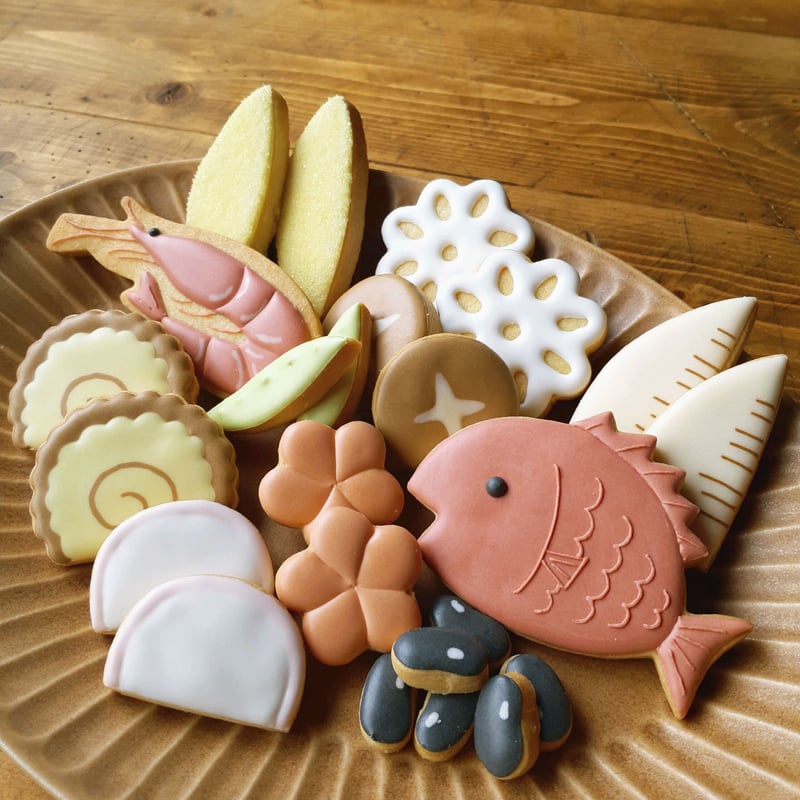 予約》＊アイシングクッキーセット（お正月）～おせちクッキー大