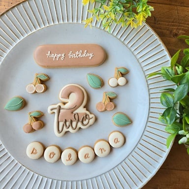 Birthday cookie》＊アイシングクッキーセット～cherry～＊ | solana