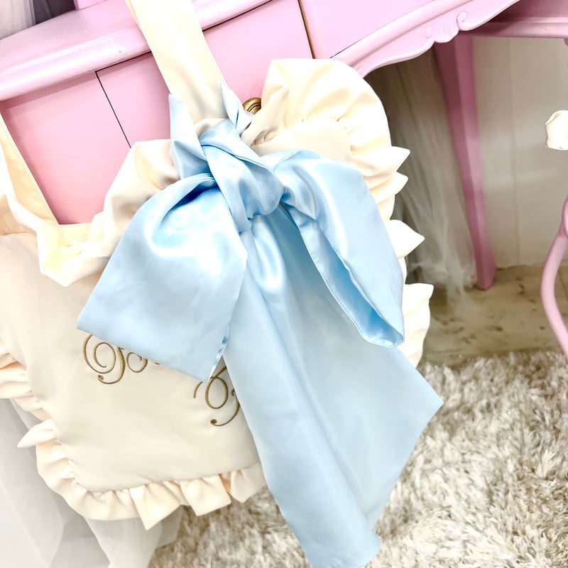 パールリボン（感謝） KIDS]パール調リボンポニー(ヘアアクセサリー) | a.v.v KIDS