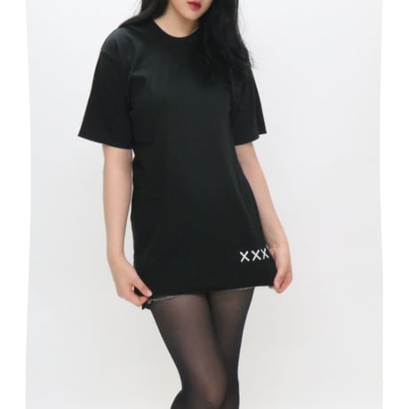 CREAM×CREAM バックロゴ  T 半袖 黒