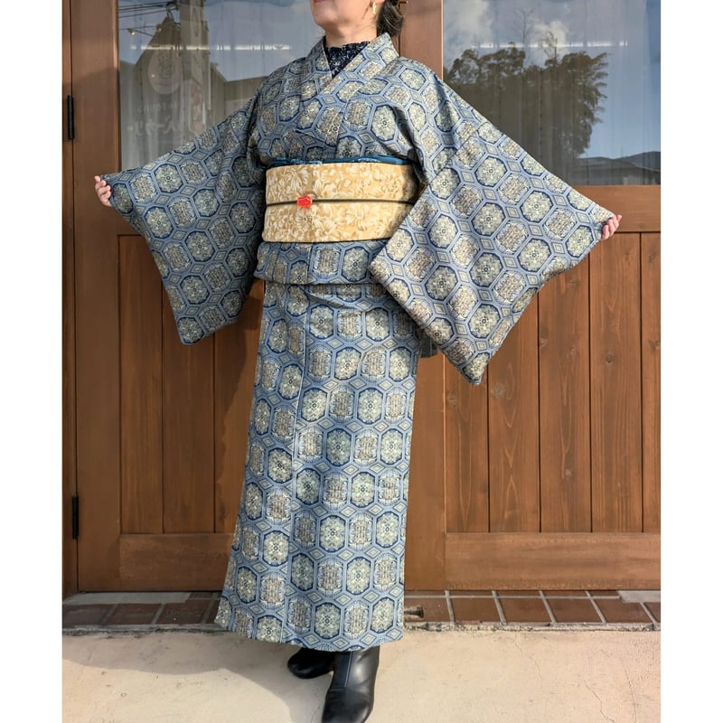 リバーシブル京袋帯 ゴブラン調 洗える帯 名古屋帯 | 燈織屋ネットマルシェ