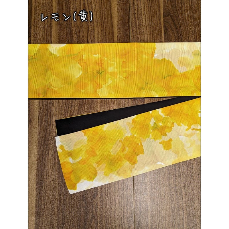 即納品】半幅帯 アルコールインクアート 『nijimi』 にじみ かき氷