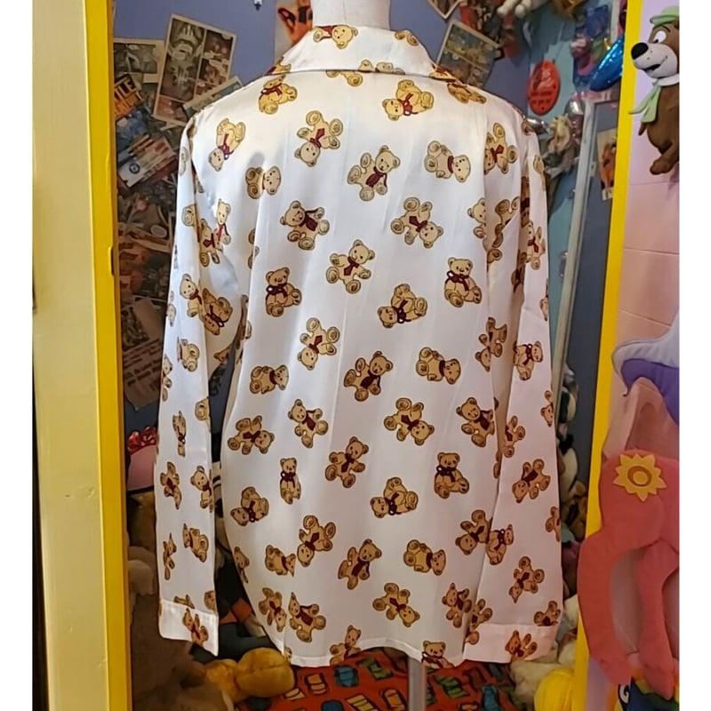 🧸クマ総柄シルクシャツ♡ | Little Bear
