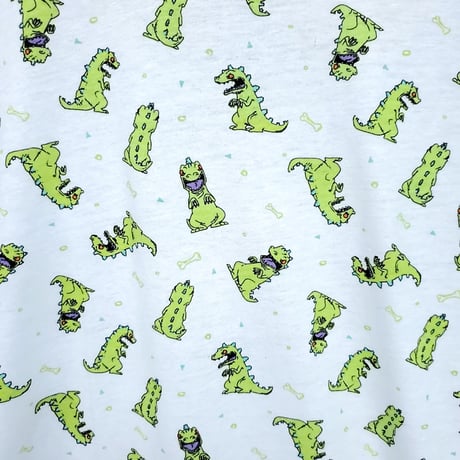 Rugrats レプター総柄Tシャツ🦖