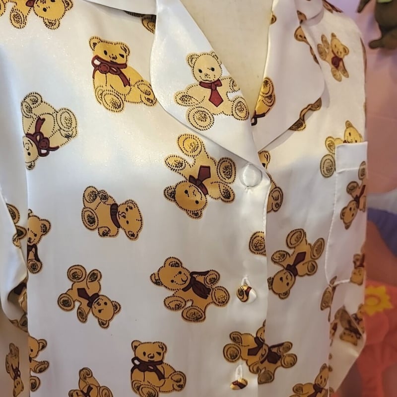 マーズのクマちゃん柄　レア クマ柄 生地☆ くま柄☆Bear pattern fabric☆お値下げ - メルカリ