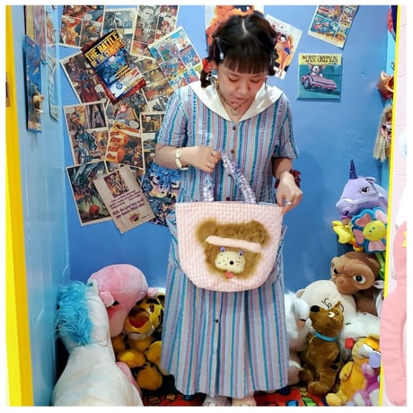 オリジナルねむねむトートボビー君(ハンドメイド)