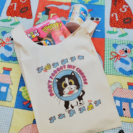 マルシェタイプ　Don't forget my cheese　CAT BAG🐱